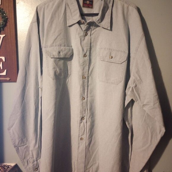 Wrangler long sleeve chambray button down shirt - Picture 2 of 11